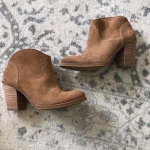 Lucky Brand Suede Booties (Size 7)